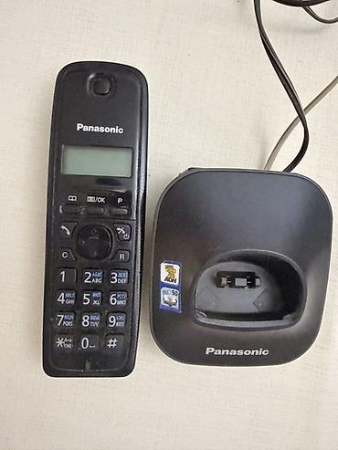 Panasonic simsiz ev telefonu və şarj bazası - Brend/model: Panasonic