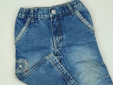 Jeansy: Spodnie jeansowe, 9-12 m, stan - Zadowalający