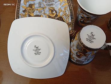 coca cola set serpi: Çay dəsti, rəng - Ağ, Farfor — 3