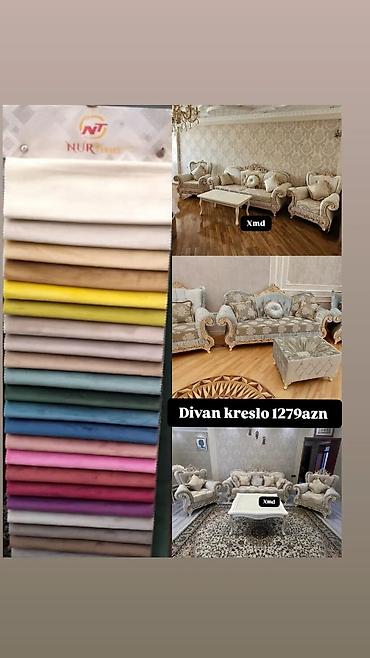 Klassik üslubda salon mebel dəsti – divan və kreslolar. Taxta karkas lalafo.az -da Klassik üslubda salon mebel dəsti – divan və kreslolar. Taxta karkas