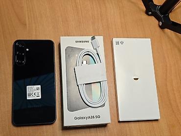 Samsung: Samsung Galaxy A26, Б/у, 256 ГБ, цвет - Черный, 1 SIM, 2 SIM — 1