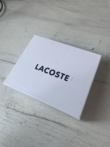 пиджак: Мужской двускладной кошелёк Lacoste в фирменной коробке. - Цвет — 2