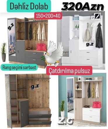 Mətbəx mebeli: Yeni, Düz dolab, Dəhliz dolabı