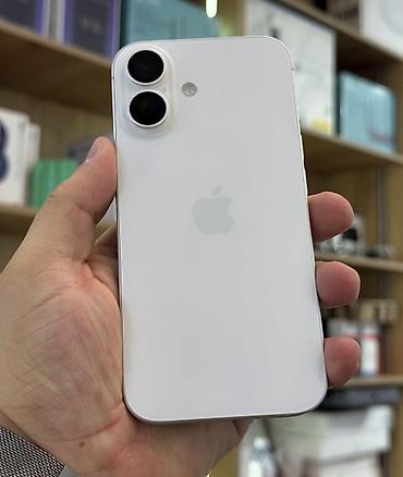 iphone 80: IPhone 16, 128 GB, Ağ, Zəmanət, Simsiz şarj, Face ID — 1