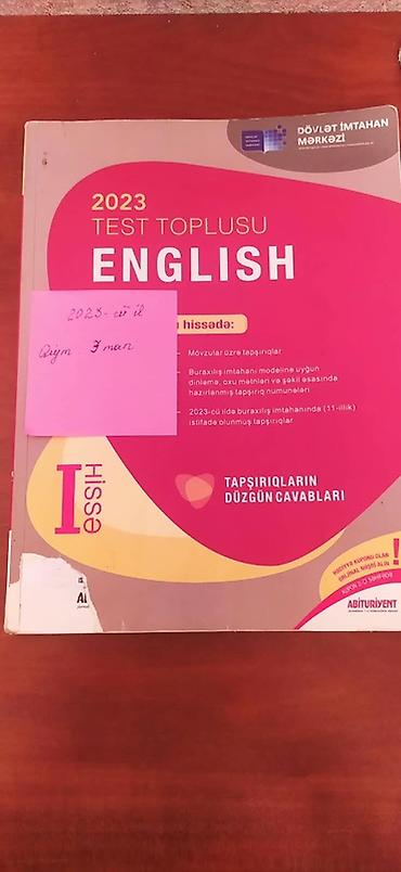 Testlər: İngilis dili Testlər 11-ci sinif, DİM, 1-ci hissə, 2023 il — 1