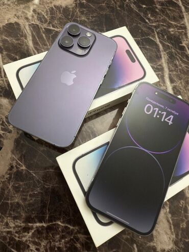 iphone 14 pro batareya qiymeti: IPhone 14 Pro, 128 GB, Deep Purple