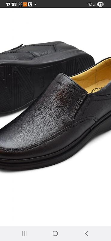 botinka 43: Kişi loafer ayaqqabısı – klassik qara rəng - Üst material: toxumalı — 1