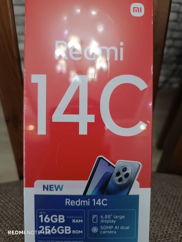 офицерский планшет: Redmi, Redmi 14C, 256 ГБ, түсү - Кызгылт көк