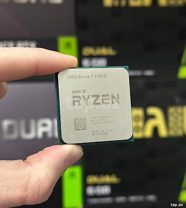 Prosessor AMD Ryzen 5 ryzren 7 5700x, > 4 GHz, > 8 nüvə, Yeni