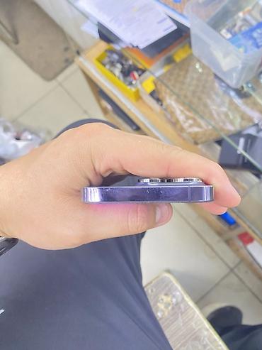Уюлдук телефондор жана аксессуарлар: IPhone 14 Pro, Колдонулган, 256 ГБ, Deep Purple, 75 % — 6