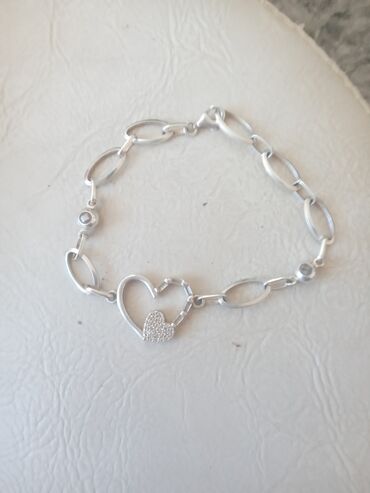 matching narukvice: Charm bracelet, Material: Silver