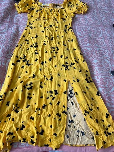 таджикские платья из штапеля: Повседневное платье, Made in KG, Лето, Длинная модель, Штапель, На запах, XL (EU 42)