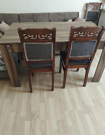 Masa dəsti 6stulla satılır 250₼. masa açılır bükülür. ünvan Xırdalan lalafo.az -da Masa dəsti 6stulla satılır 250₼. masa açılır bükülür. ünvan Xırdalan