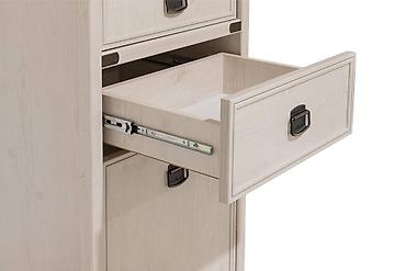 Книжные полки: Шкаф пенал пристенный 2Д (Magellan 2D1S), коллекции Магеллан, Сосна — 6