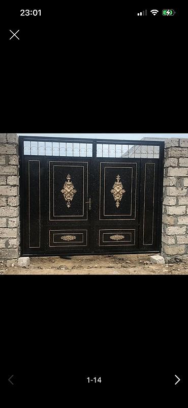 plasiq qapi: Yeni Həyət darvazası, 3 m, Mexaniki, Qapı ilə, rəng - Ağ, Kredit yoxdur, Ödənişli quraşdırma, Rayonlara çatdırılma, Ödənişli çatdırılma — 4