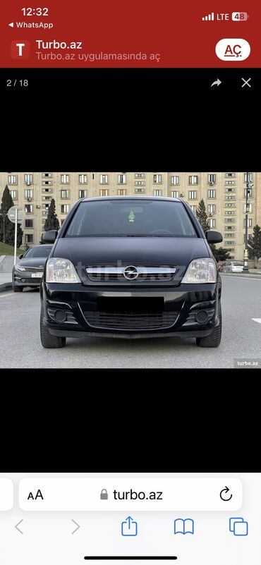 qalmaq şərti ilə maşınlar: Opel Meriva: 1.3 l. | 2009 il | 150000 km. | Sedan