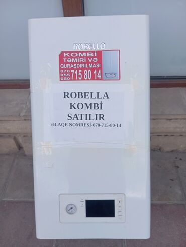 qaz turba: Robello markalı divar tipli kombi qazanı. Xüsusiyyətlər: - Kompakt