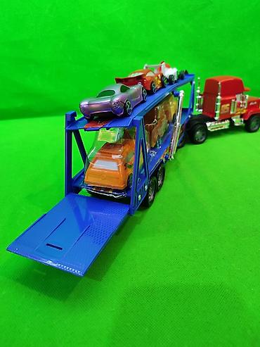 Игрушки: Автовоз Мак Тачки машина игрушка детская🚛 Комплектация товара — 7