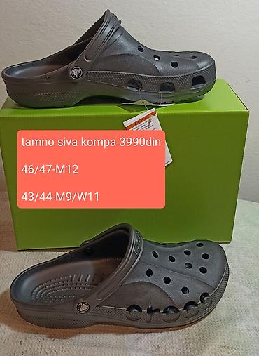 osiris patike: Crocs klompe – tamno siva boja Nove original Crocs papuče. - Model — 9