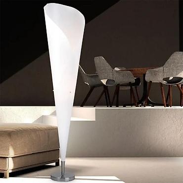 Stilske lampe: Podna lampa Tulip – bela, EU utikač, 1x E27 - Dizajn inspirisan — 8