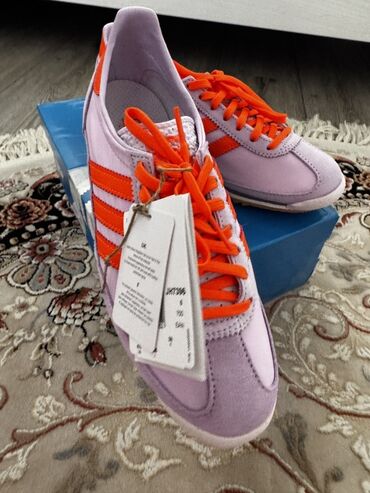 обувь для фитнеса: Кроссовки Adidas SL 72 - Цвет: лиловый (лавандовый) верх с