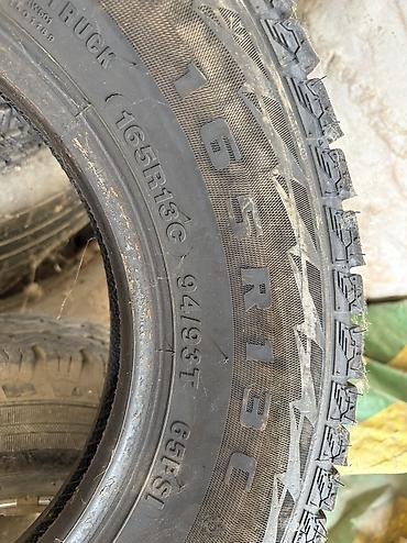 Шиналар: Kapsen 165 R13C почти новый, и еще одна грузовая dunlop с диском R13C — 5