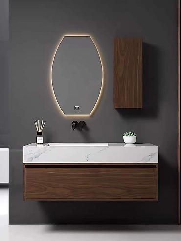 kuxna skaflari: Hamam mebeləri Moydadırlar dolablar led işığlı güzgülər duş kabinlər — 2