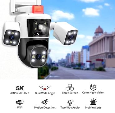 thinkware z5000 plus: WiFi IP-камера Наружная Трехобъективная PTZ IP-камера WQJ-849-PW-4 — 3