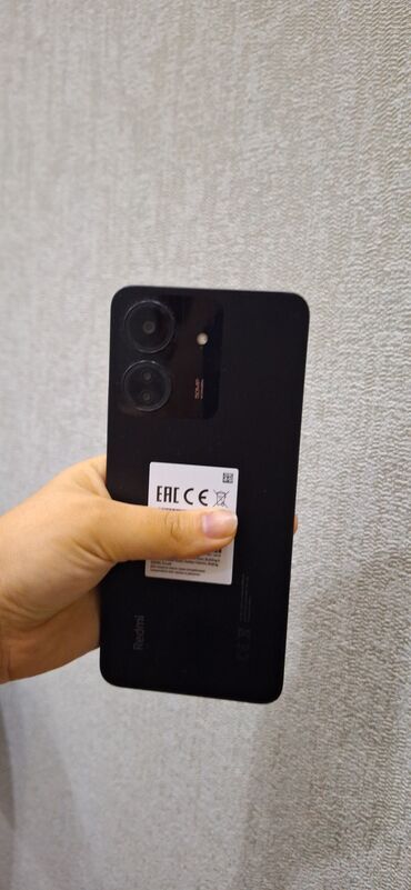 Мобильные телефоны и аксессуары: Xiaomi Redmi 13C, 128 ГБ, цвет - Черный, 
 Отпечаток пальца, Две SIM карты