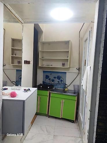 Mənzillər: 1 otaqlı kiçik studiya tipli mənzil - Plan: açıq mətbəxli otaq + — 2
