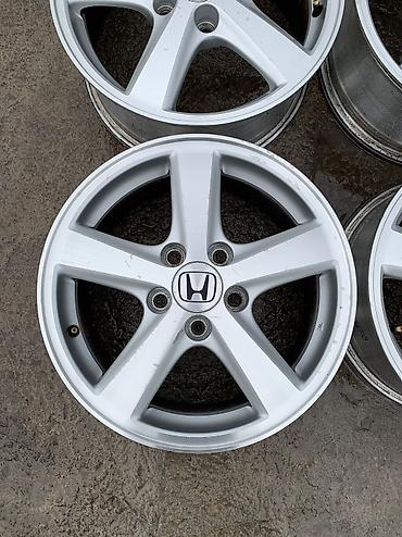 114: Литые Диски R 16 Honda, Комплект, отверстий - 5, Б/у — 5