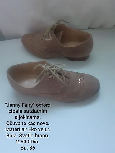 obuca maras: Jenny Fairy ženske oxford cipele sa zlatnim šljokicama. Klasičan ravni — 1