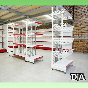 Стеллажи: Металлический стеллаж сборный, торговые стеллажи, железная мебель — 7