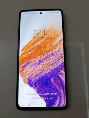 used phone: Samsung Galaxy A53 5G, color - Black, Fingerprint, Dual SIM cards, Face ID