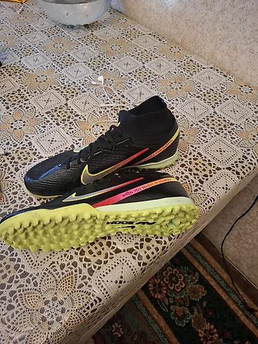 nike 44: Futbol üçün süni örtük (TF) ayaqqabısı - Rəng: qara üst hissə, neon — 2