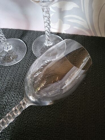 Čaše: Case nove za vino kristal,led kristal d'Argues Francuska 80,90te god — 14