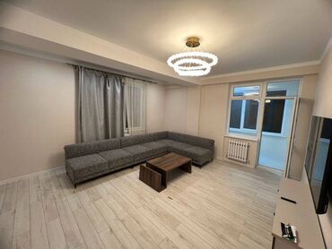 квартира за 10 тысяч в месяц: 2 бөлмө, 77 кв. м, Элитка, 9 кабат, Евроремонт