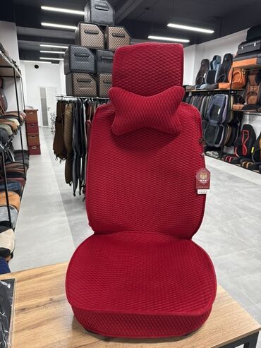 чехол на демио: Чехлы Велюровые, С подушкой, цвет - Красный, Новый, Самовывоз, Бесплатная доставка, Платная доставка