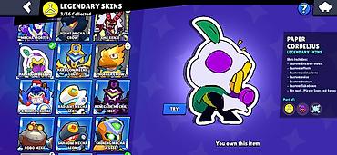 max kinder: Brawl Stars hesabı – geniş skin kataloqu - Nadir: 69/104 toplanıb — 9
