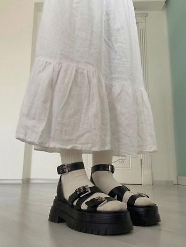 Basanoşka və səndəllər: Bershka, Ölçü: 39, rəng - Qara, İşlənmiş — 3