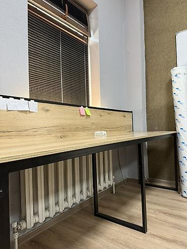 table study: Офисный линейный рабочий стол-бенч с перегородкой и без тоже есть В — 4