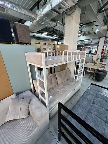 Двухъярусные кровати: Двухъярусная кровать, Новый, С выкатной системой — 1