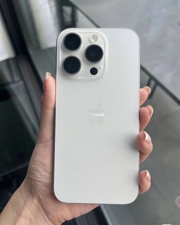 айфон 11 новые: IPhone 15 Pro, Колдонулган, 128 ГБ, White Titanium, 89 %