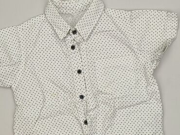 5 10 15 koszule chłopięce: Shirt 3-4 years, condition - Very good, pattern - Peas, color - White