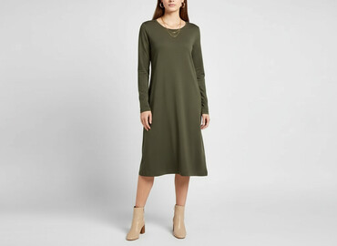 prążkowane spódnice midi: H&M Basic, Сукня жіноча, розмір M