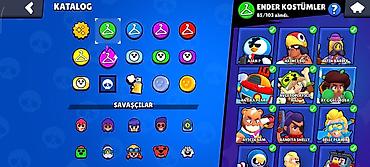 Искусство и коллекционирование: Brawl Stars oyun hesabı – yüksək səviyyəli kosmetik kolleksiya — 2