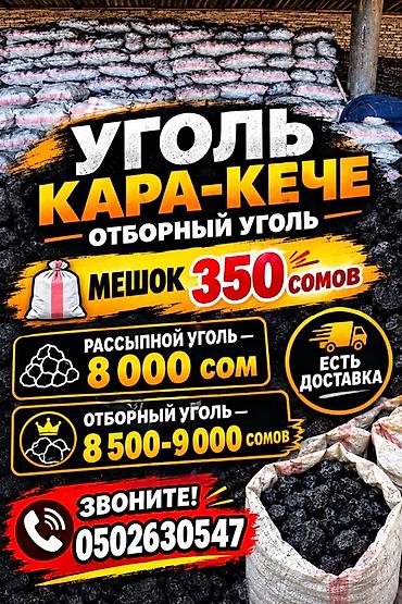 угалок бушный: Уголь Кара-Кече, Платная доставка, В розницу, Фракция: Крупный (К), В мешках — 1