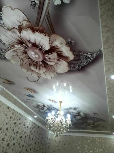 Натяжной потолок: Натяжной потолок Глянцевое, Матовое, 3D потолки Бесплатный замер, Гарантия, Монтаж — 6