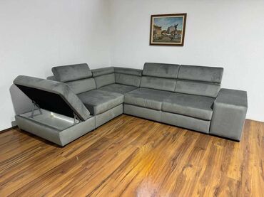 Ugaone garniture: *Dimenzija 295x240 *Univerzalan ugao *Val opruge *2 skrivena taburea na lalafo.rs — 9 Ugaone garniture: *Dimenzija 295x240 *Univerzalan ugao *Val opruge *2 skrivena taburea — 9