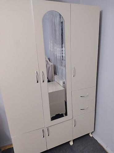 siyirmeli dolablar: Yeni, 3 qapılı, Siyirməli, Sarı, Taxta, Açılan, Düz dolab — 1